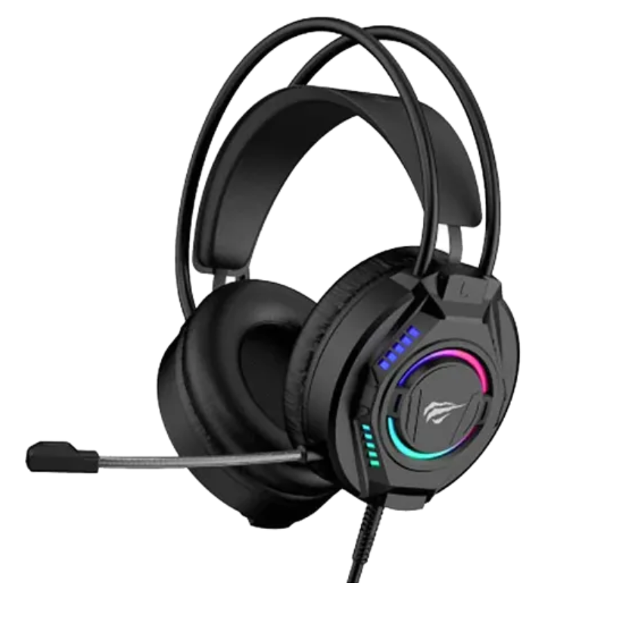 HAVIT H754d GAMENOTE RGB 3.5MM AUDIO JACK+USB GAMING HEADPHONE WITH MIC