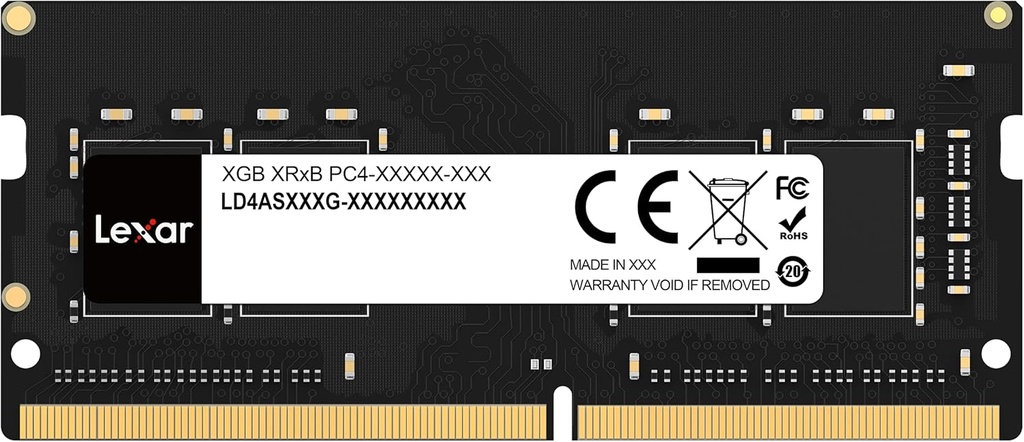 LEXAR (LD4AS016G-B3200GSST) 16GB DDR4 3200 BUS LAPTOP RAM