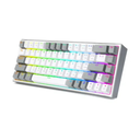 REDRAGON K631WG WHITE GRAY WIRED RGB CASTOR MECHANICLA KEYBOARD