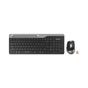 A4 TECH FB2535C FSTYLER SMOKY GREY CHOCOLATE KEYCAPS MULTIMODE WIRELESS KEYBOARD & RECHARGEABLE MOUSE COMBO SET